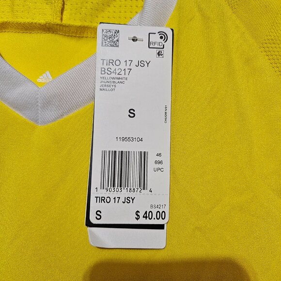 Adidas Men's Soccer Jersey in Bright Yellow color - Picture 2 of 11